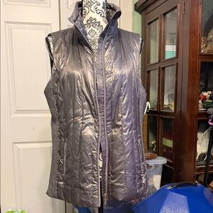 Calvin Klein Metallic Gray Vest